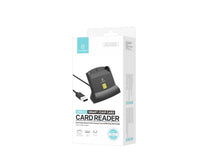 Fekete Techancy MI0630 USB intelligenskártya-olvasó