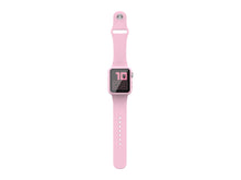 Rózsaszín Techancy szilikon óraszíj kijelzővédővel Apple Watch 38 mm-hez