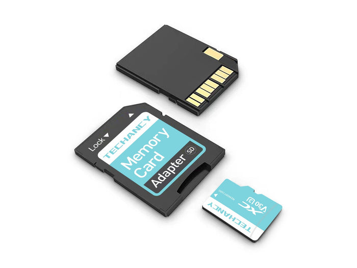 Techancy 128 GB microSD memóriakártya SD adapterrel