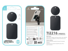 Fekete Techancy fém adapter mágneses telefontartóhoz