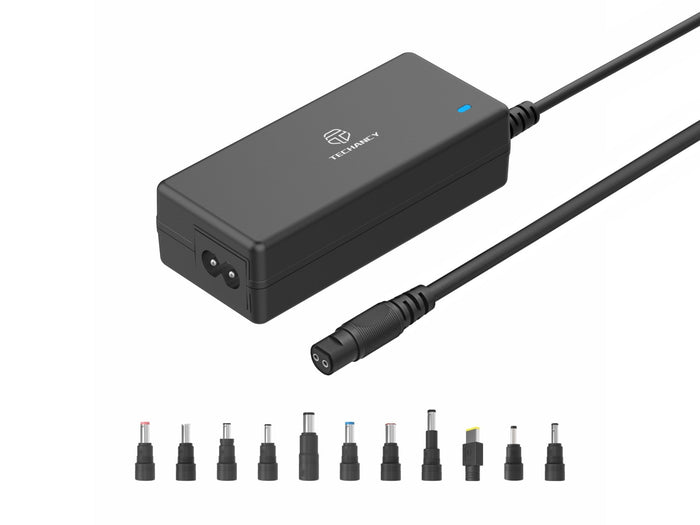 Fekete Techancy univerzális laptop töltő 90 W