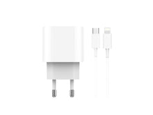Fehér Techancy USB-C PD gyorstöltő Lightning kábellel