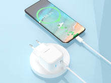 Fehér Techancy USB-C PD töltő szett kábellel