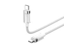 Fehér Techancy USB-C–USB-C adatkábel