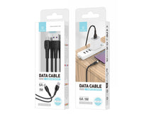 Fekete Techancy USB-A–USB-C kábel 1 m hosszban