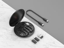 Fekete Techancy TV3757 USB-C OTG kábelkészlet adapterekkel