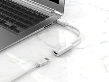 Fehér Techancy Mini DP–HDTV adapter