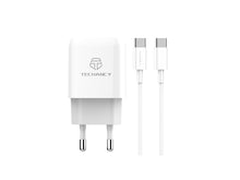 Fehér Techancy TA2802 USB-C gyorstöltő kábellel