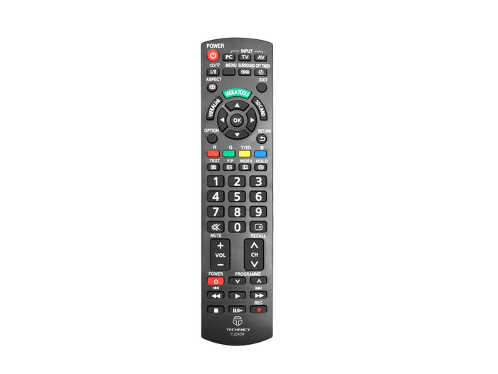 Fekete Techancy TU2409 távirányító Panasonic televíziókhoz