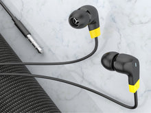 Fekete Techancy TD8054 vezetékes in-ear fülhallgató mikrofonnal