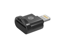 Fekete Techancy KK2108 Micro SD kártyaolvasó Lightning csatlakozóval