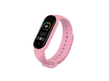 Rózsaszín Techancy szilikon szíj Mi7 Smart Bandhez