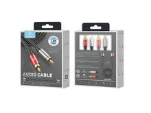 Fekete Techancy 2RCA–2RCA audiokábel