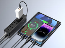 Fekete Techancy 3 az 1-ben USB-kábel USB-C, Micro USB és Lightning csatlakozóval