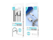 Techancy ezüst USB-A–Lightning kábel 1 m