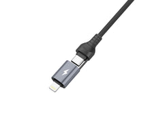 Fekete Techancy 2 az 1-ben USB adatkábel