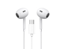 Fehér Techancy USB-C sztereó fülhallgató mikrofonnal
