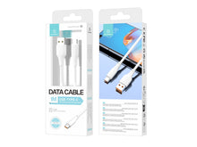 Fehér Techancy USB-A – USB-C adatkábel