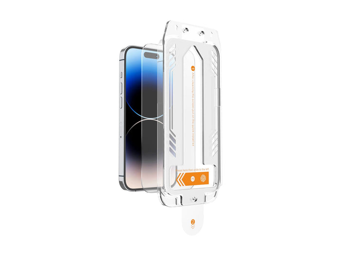 Átlátszó Techancy edzett üveg kijelzővédő iPhone 16 Plushoz