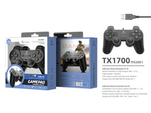 Fekete Techancy TX1700 vezetékes PC gamepad