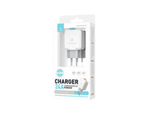 Techancy Carregador De Parede Com Duas Portas Usb 2.4A Branco TA2754 Para Carregamento Rápido De Smartphones E Tablets-3