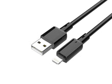 Fekete Techancy USB-A–Lightning kábel iPhone-hoz