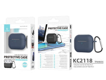 Kék Techancy KC2118 szilikon tok AirPods Pro 2-höz