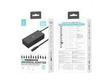 Fekete Techancy univerzális laptop töltő 120 W