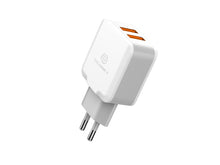 Fehér Techancy dupla USB-A fali töltő Lightning kábellel