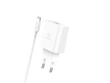 Fehér Techancy TA2814 USB-C töltő Lightning kábellel