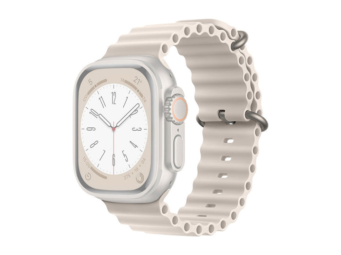 Fehér Techancy szilikon Apple Watch szíj