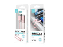 Rózsaszín Techancy USB-A–Lightning kábel