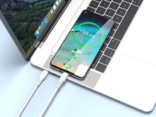 Fehér Techancy USB-C–USB-C adatkábel