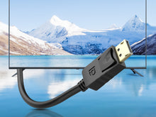 Fekete Techancy DisplayPort DP–DP kábel