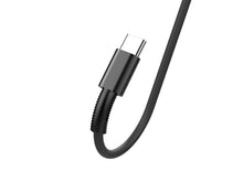 Fekete Techancy USB-A–USB-C adatkábel