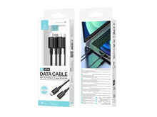 Fekete Techancy USB-C–Lightning kábel