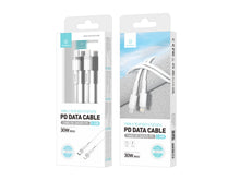 Fehér Techancy USB-C–Lightning kábel