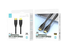 Fekete Techancy HDMI kábel 5 m hosszban