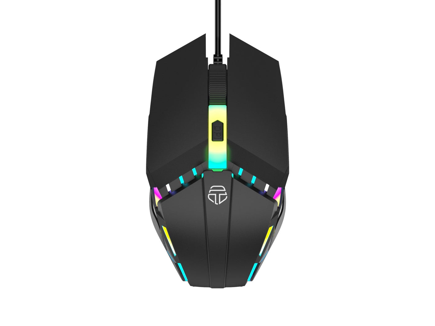 Fekete Techancy TJ6105 gamer egér LED világítással