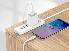 Fehér Techancy USB-A – USB-C kábel