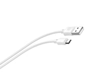 Fehér Techancy USB-A – Micro USB kábel