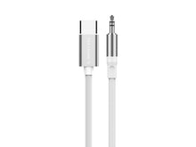 Techancy Cabo Audio Digital KQ2605 Type-C para 3.5mm, 1M, Trancado, Compativel com Telemovel, Carro e Auscultadores, Branco-1
