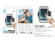 Fekete Techancy sport karpánt telefontartó átlátszó előlappal