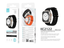 Fekete Techancy szilikon óraszíj Apple Watch-hoz
