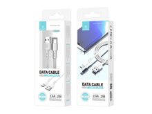 Fehér Techancy USB-A–USB-C adatkábel