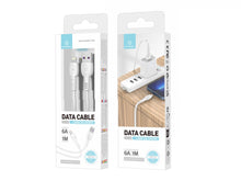 Fehér Techancy USB-A–Lightning töltő- és adatkábel