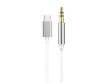 Fehér Techancy USB-C–3,5 mm audio kábel