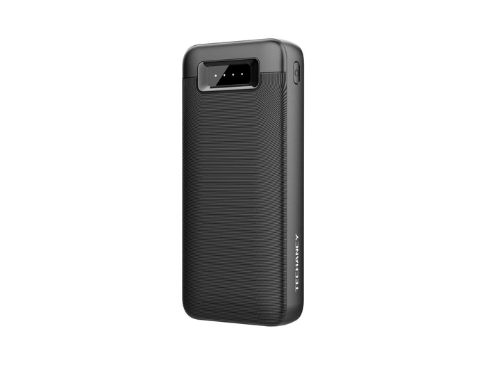 Techancy Power Bank 20000mAh TF2805 12W com USB-C e 2 USB, Indicador LED, Compativel com Telemoveis e Tablets, Preto-0