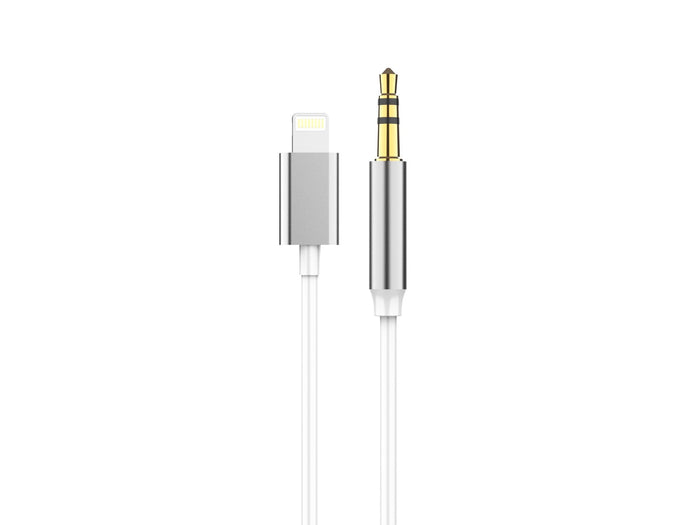 Fehér Techancy Lightning–3,5 mm audiokábel