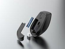 Fekete Techancy TJ6124 vezeték nélküli egér USB-vevővel